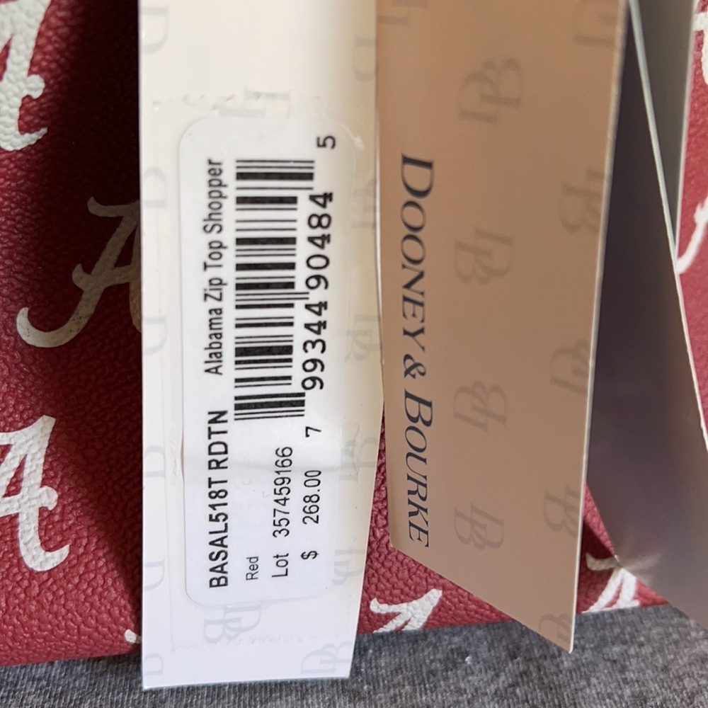 Dooney & Bourke AL Signature Zip Top Shopper NWT - Picture 9 of 11
